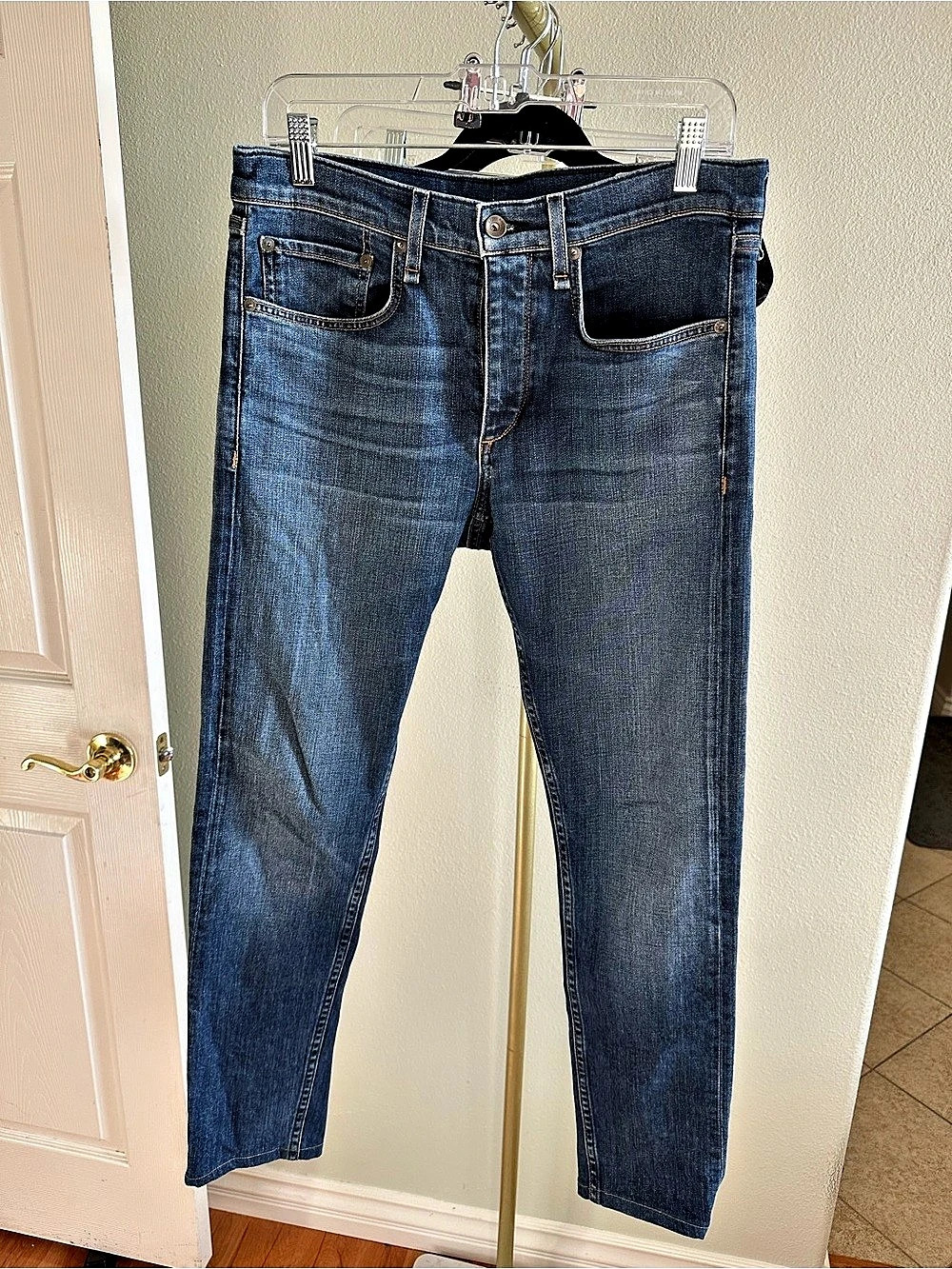 rag & bone Fit 1 Extra Slim Skinny Jeans Blue Waist 31x28